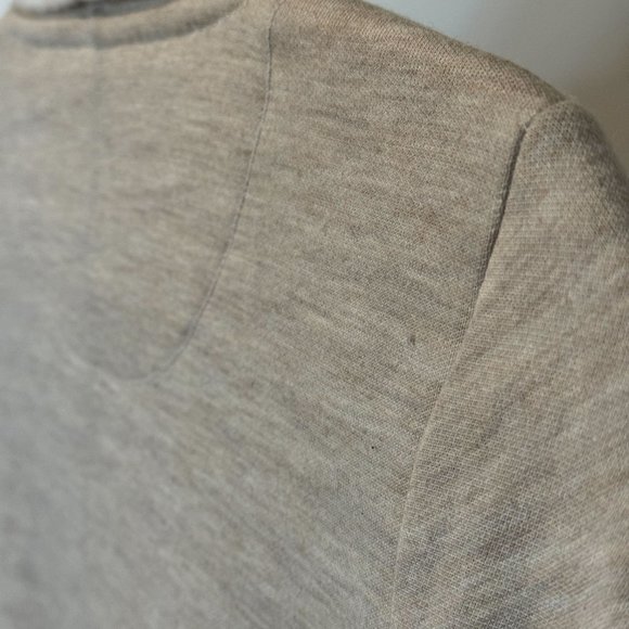 Anthropologie Tan/Beige Fringe Blanket Cardigan - Size XS - Picture 3 of 5